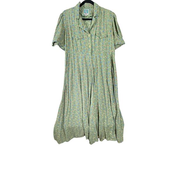 Desert West Vintage Dress Women’s Medium Western Cowgirl Stagecoach Cottagecore - Picture 1 of 6